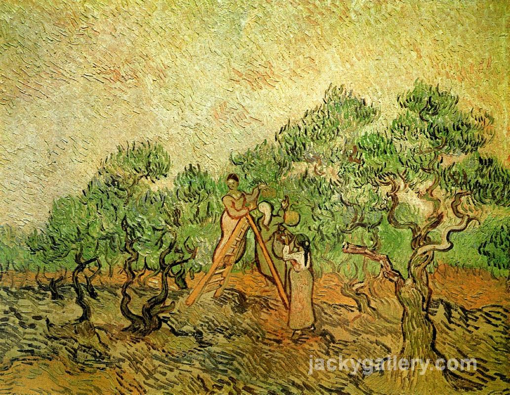 Olive Picking, Van Gogh painting